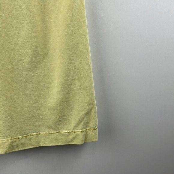 Lululemon Yellow Devotion Short Sleeve Tee Medium Clarity Heathered Polar Cream - Picture 4 of 10